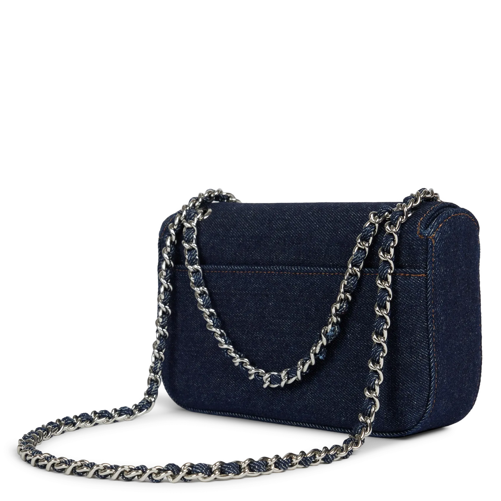  NAT & NIN   MINI GRACE DENIM - Borsa a spalla in cotone | Blu