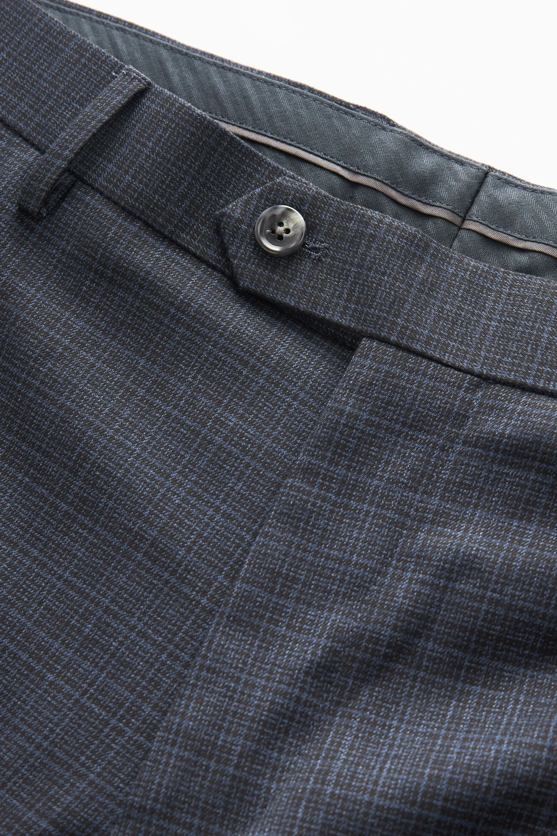 Navy  - Pantaloni da completo a quadri