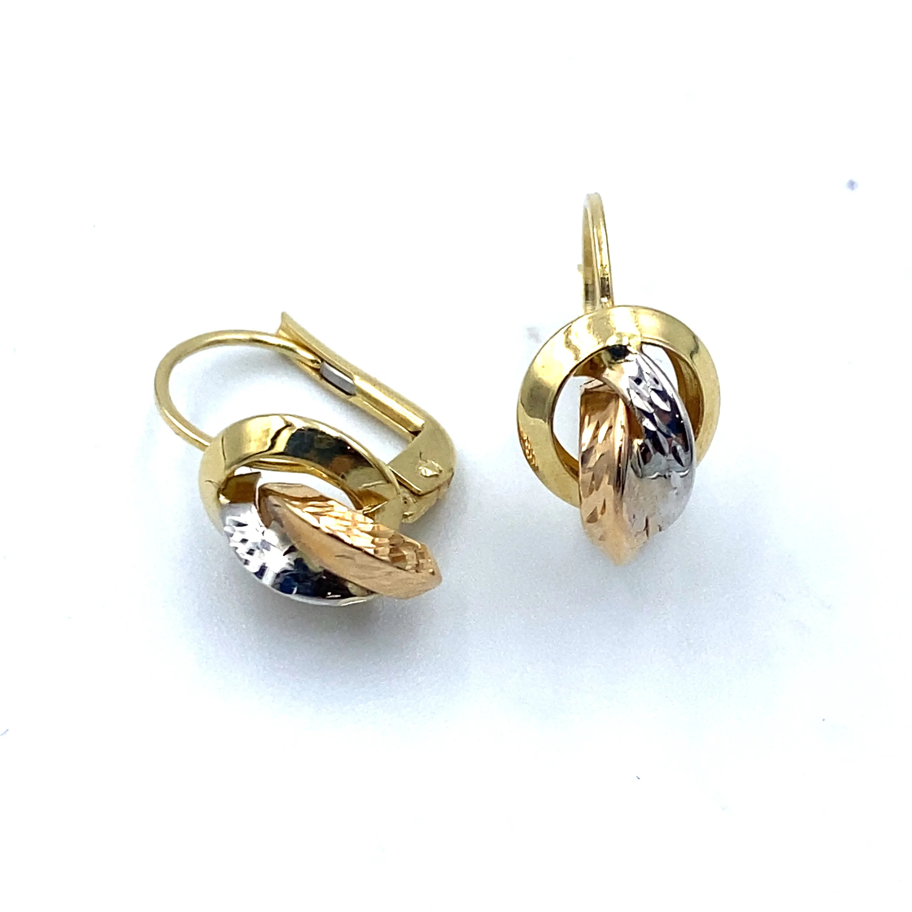 Orecchini Oro Bicolore