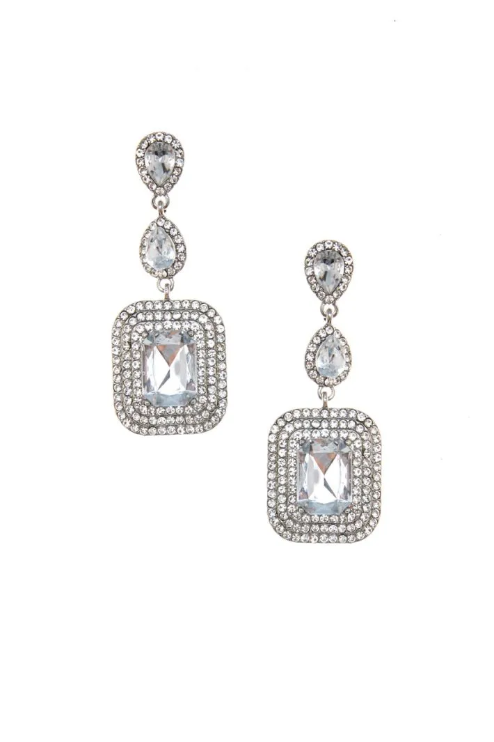 Orecchini pendenti strass