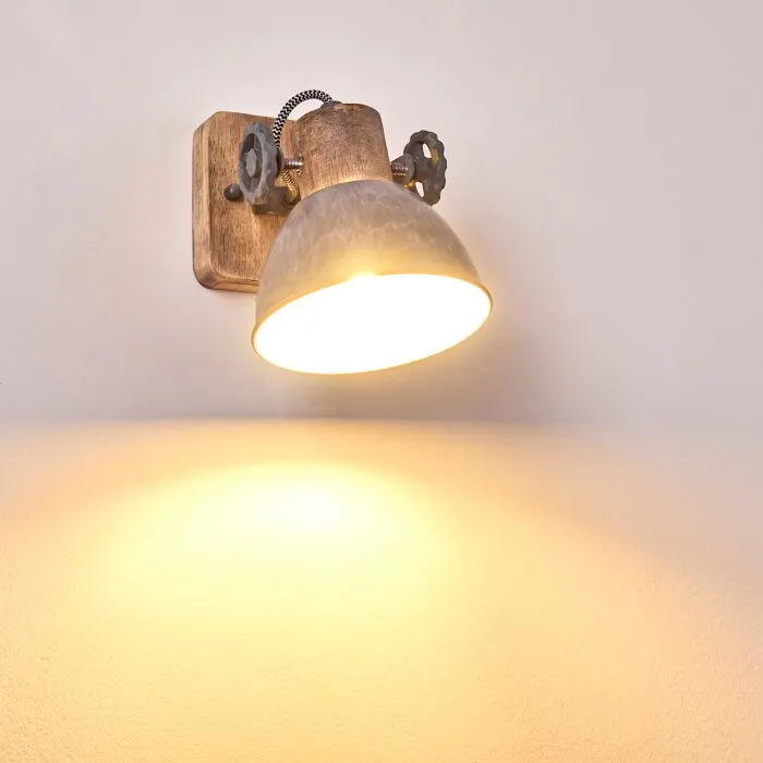 Orny Applique Legno chiaro, 1-Luce