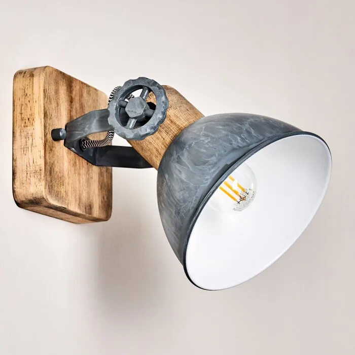 Orny Applique Legno chiaro, 1-Luce