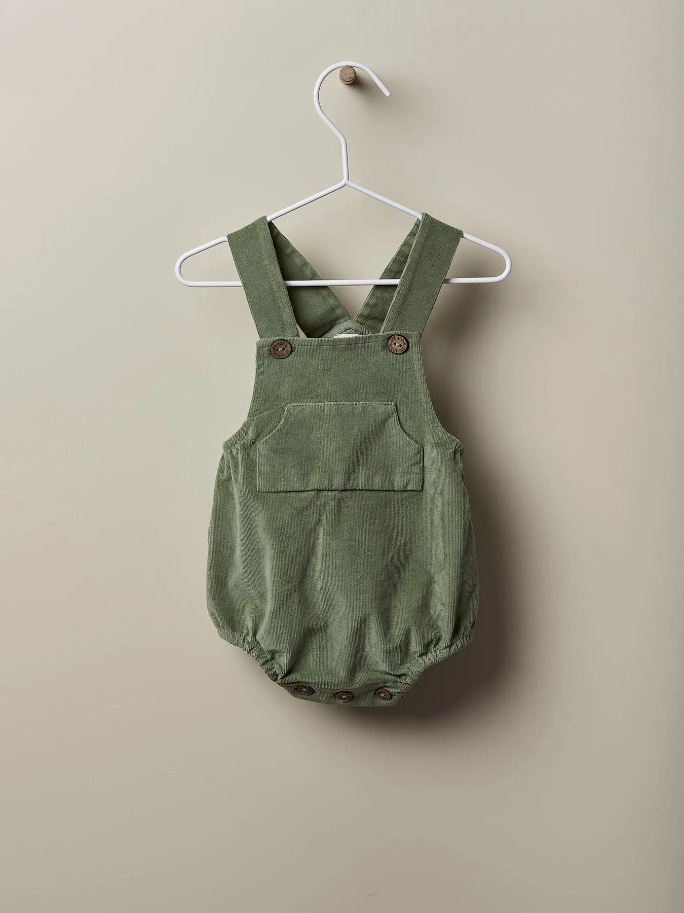 Pagliaccetti verde  in velluto per bambini