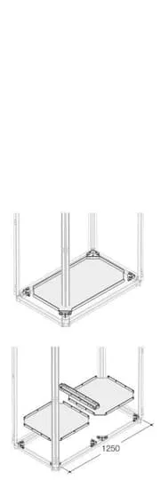Pannello di base ABB 1STQ per Schede modulari - System Pro E Power, 800 x 300mm