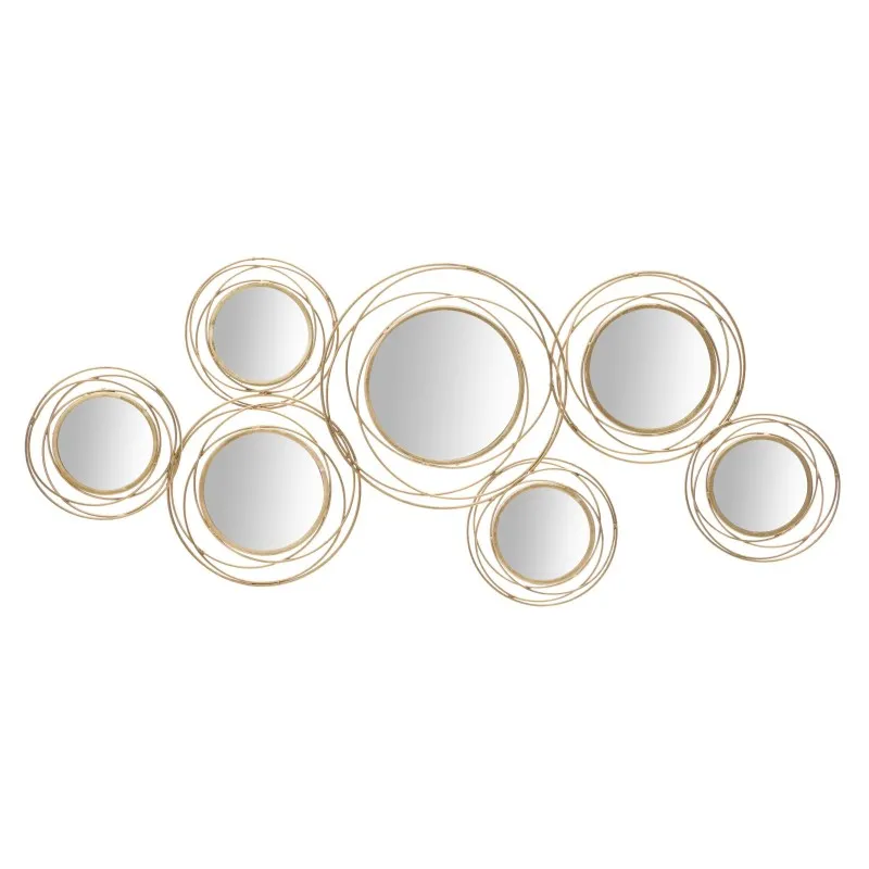Pannello/Specchio Gold Round Cm 124,5X4X53,5