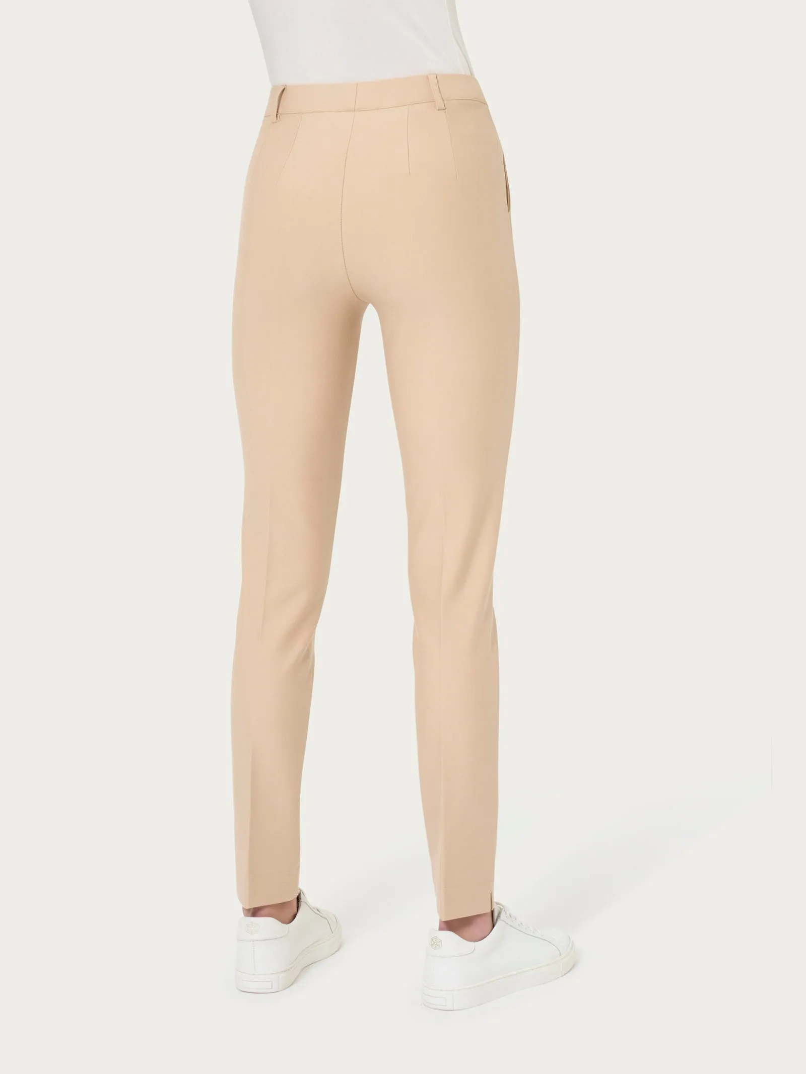 Pantalone chino slim con tasche in Compact - Irish Cream