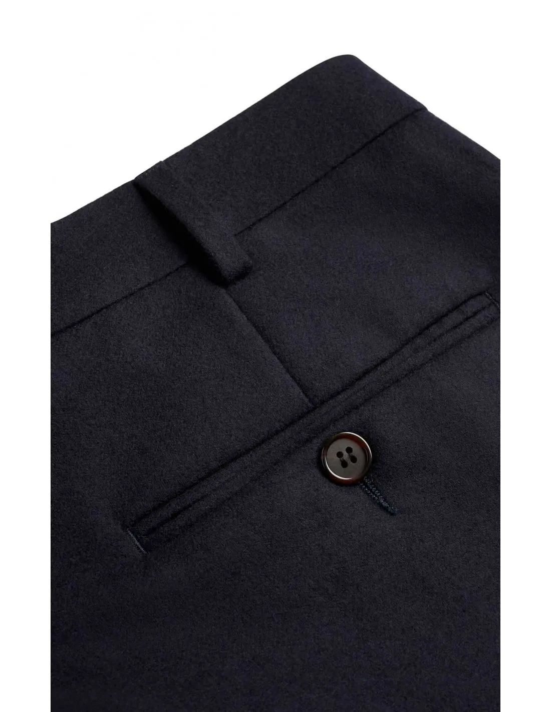 Pantalone in lana Flanella mod Bergamo Blu (pesante invernale)