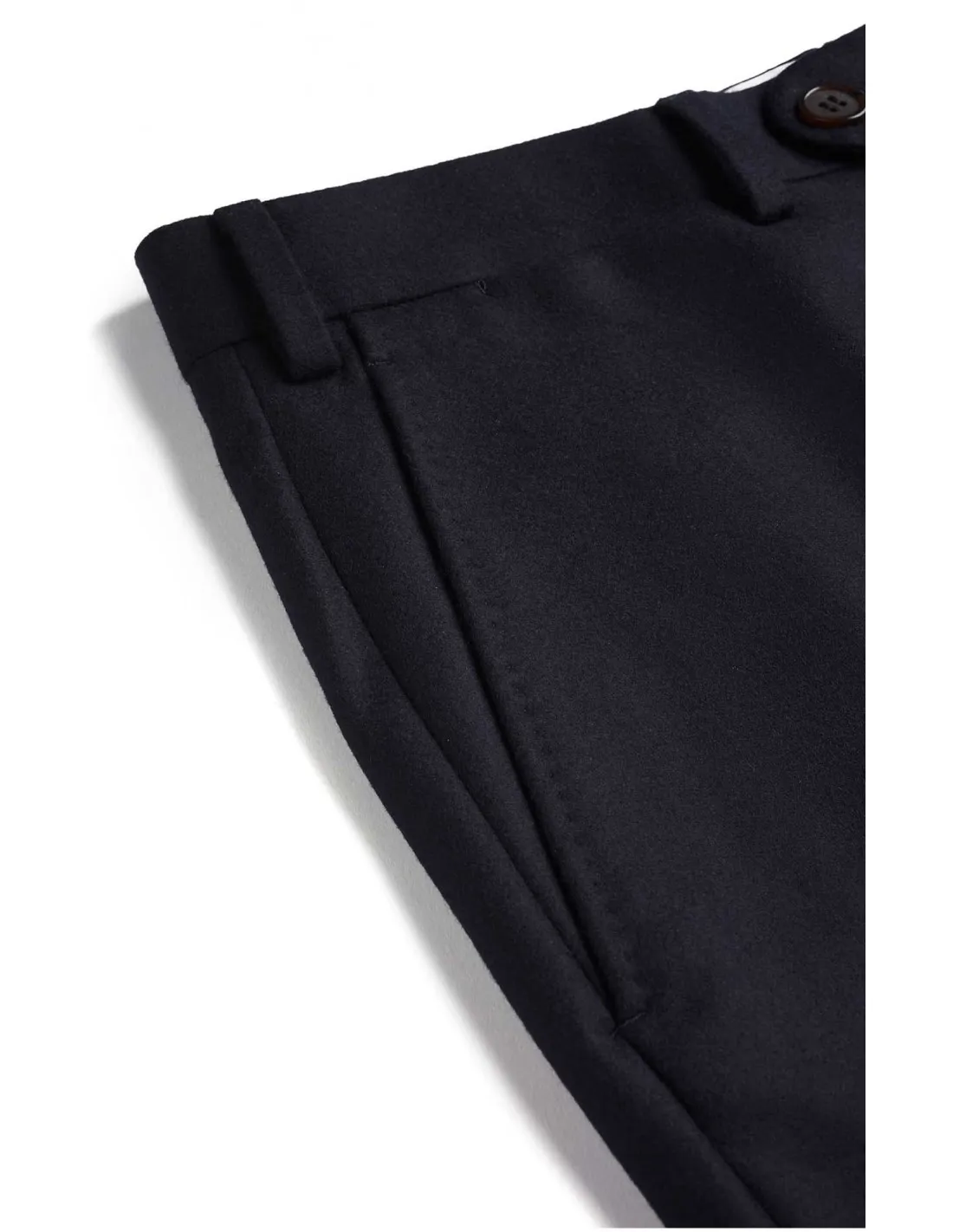 Pantalone in lana Flanella mod Bergamo Blu (pesante invernale)