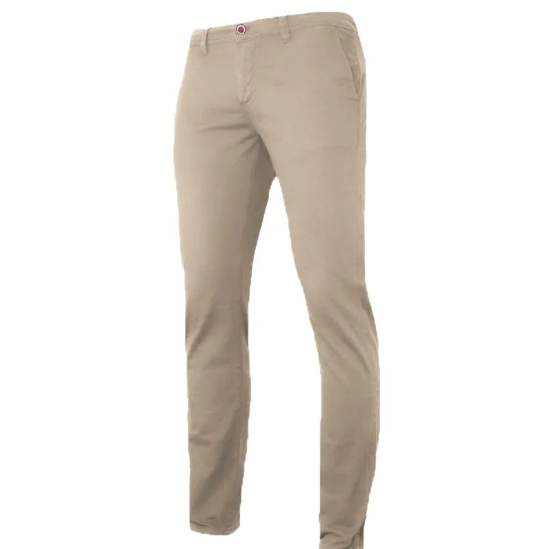 Pantalone Uomo Slim Fit Tessuto Strech Gamba Stretta Tasca America Invernale Made in Italy Pantaloni Dresserd
