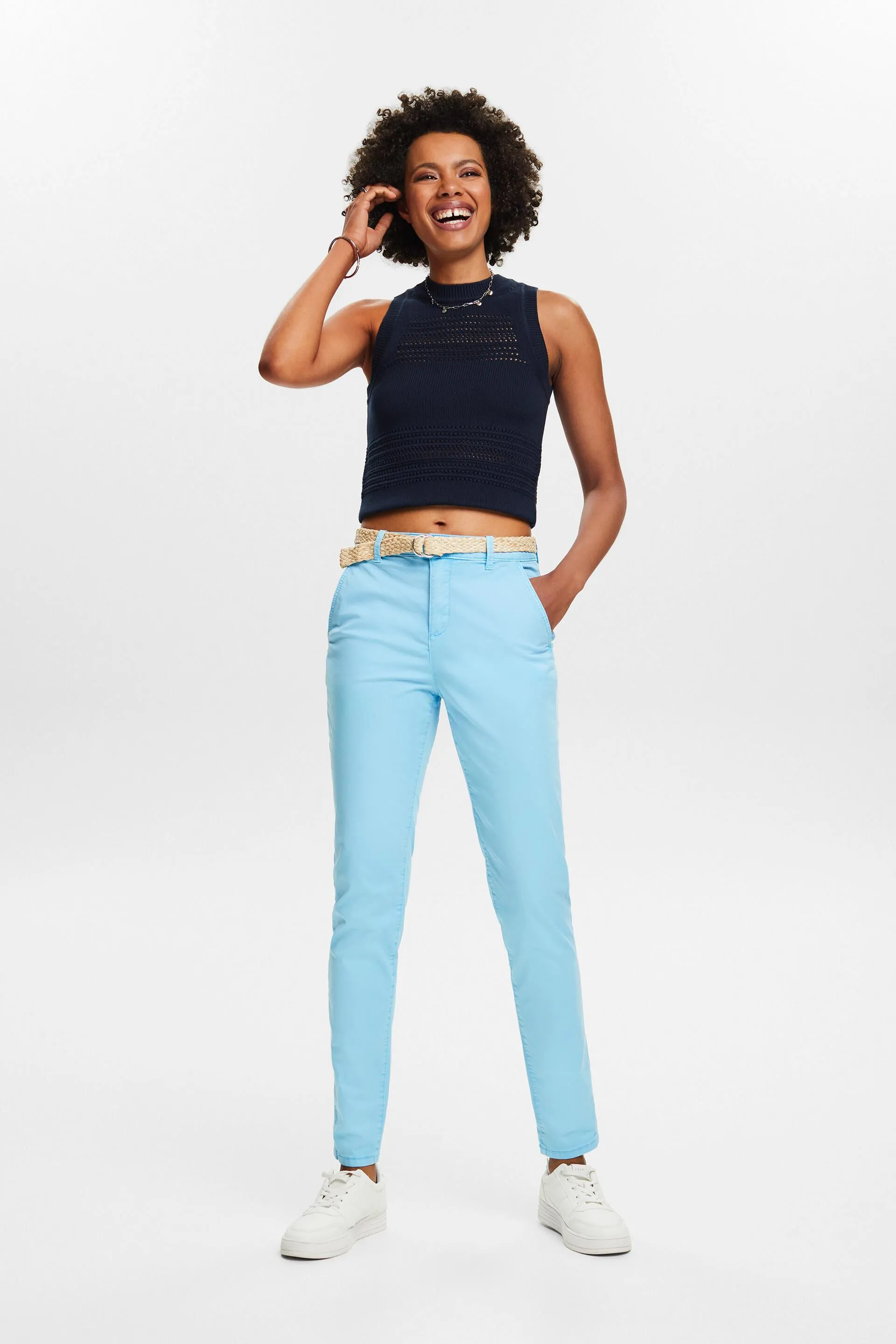 Pantaloni chino con cintura