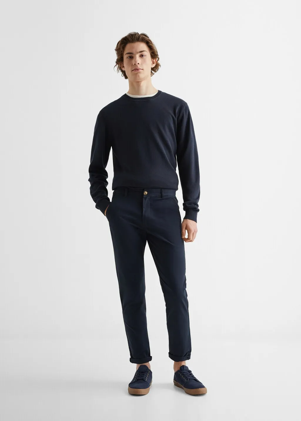 Pantaloni chino cotone 