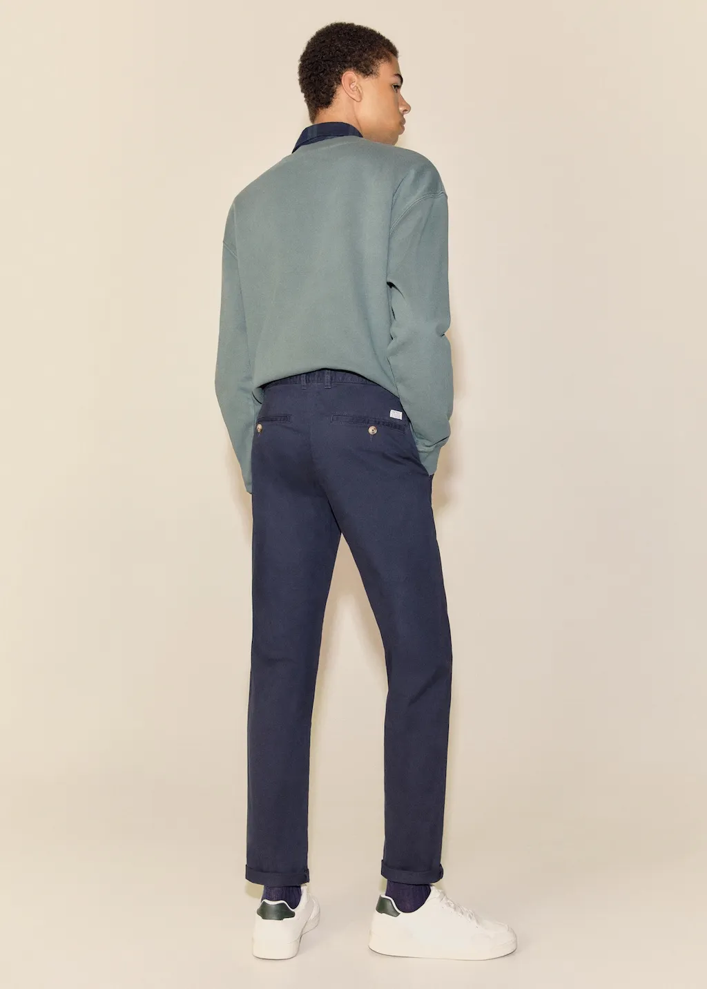 Pantaloni chino cotone 