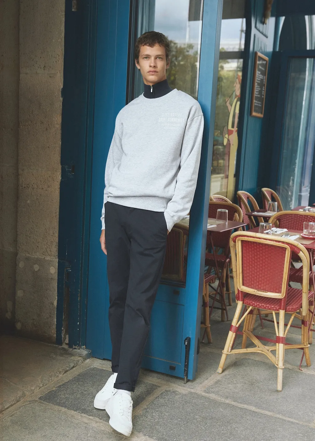 Pantaloni chino cotone 