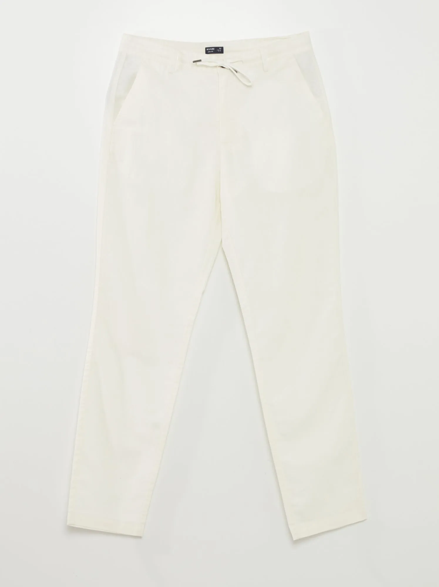 Pantaloni chino dritti - BIANCO