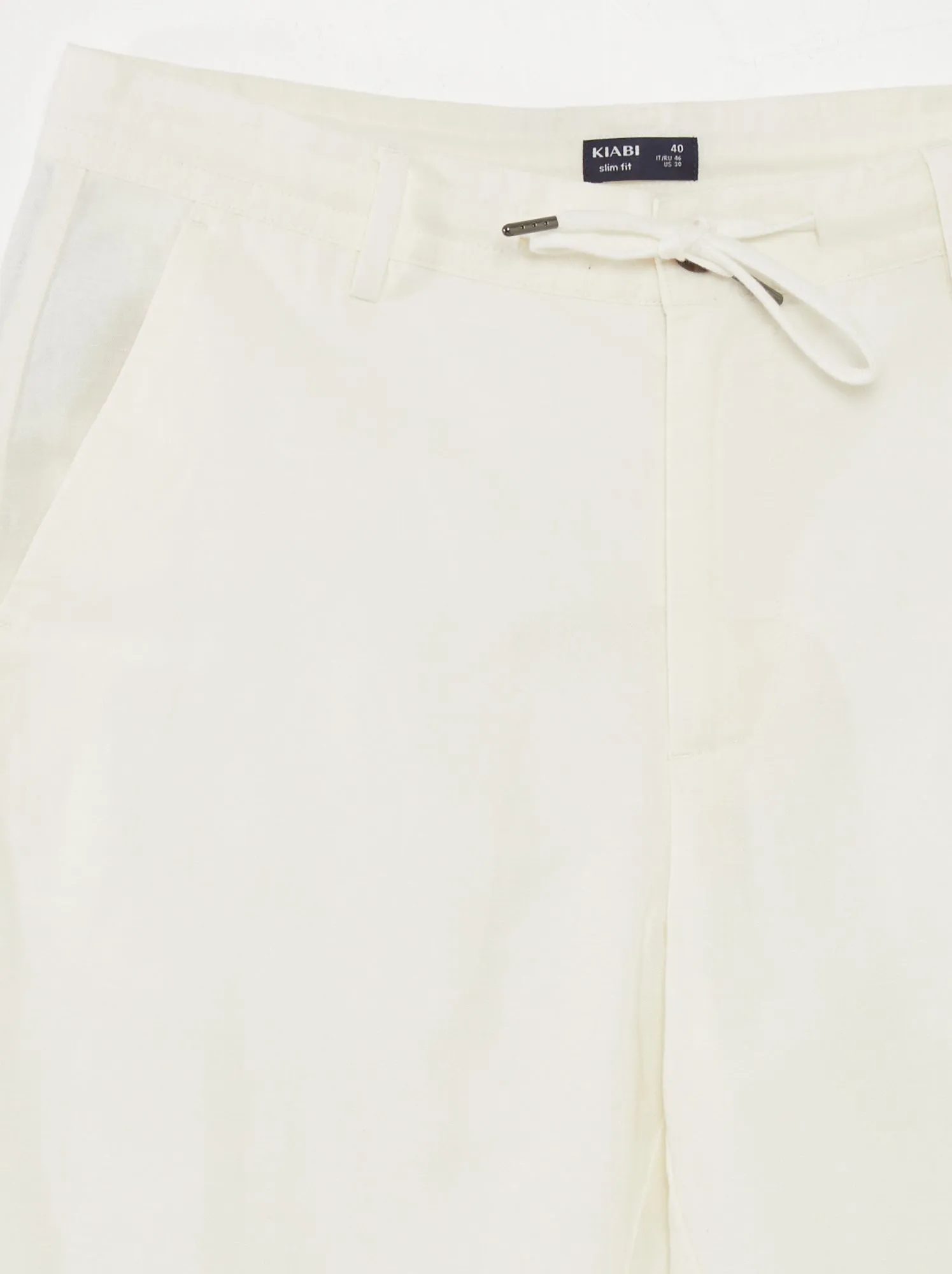 Pantaloni chino dritti - BIANCO