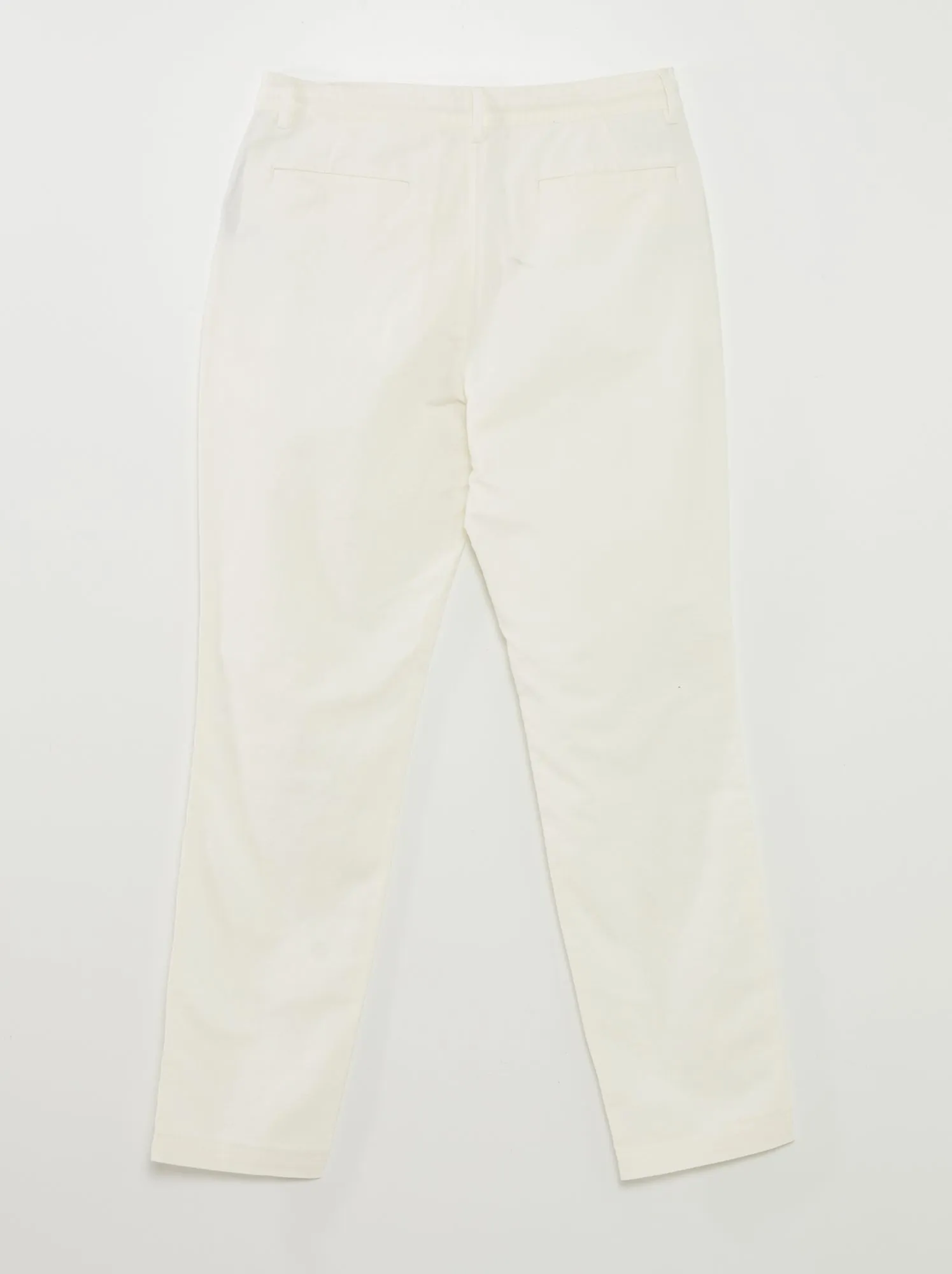 Pantaloni chino dritti - BIANCO