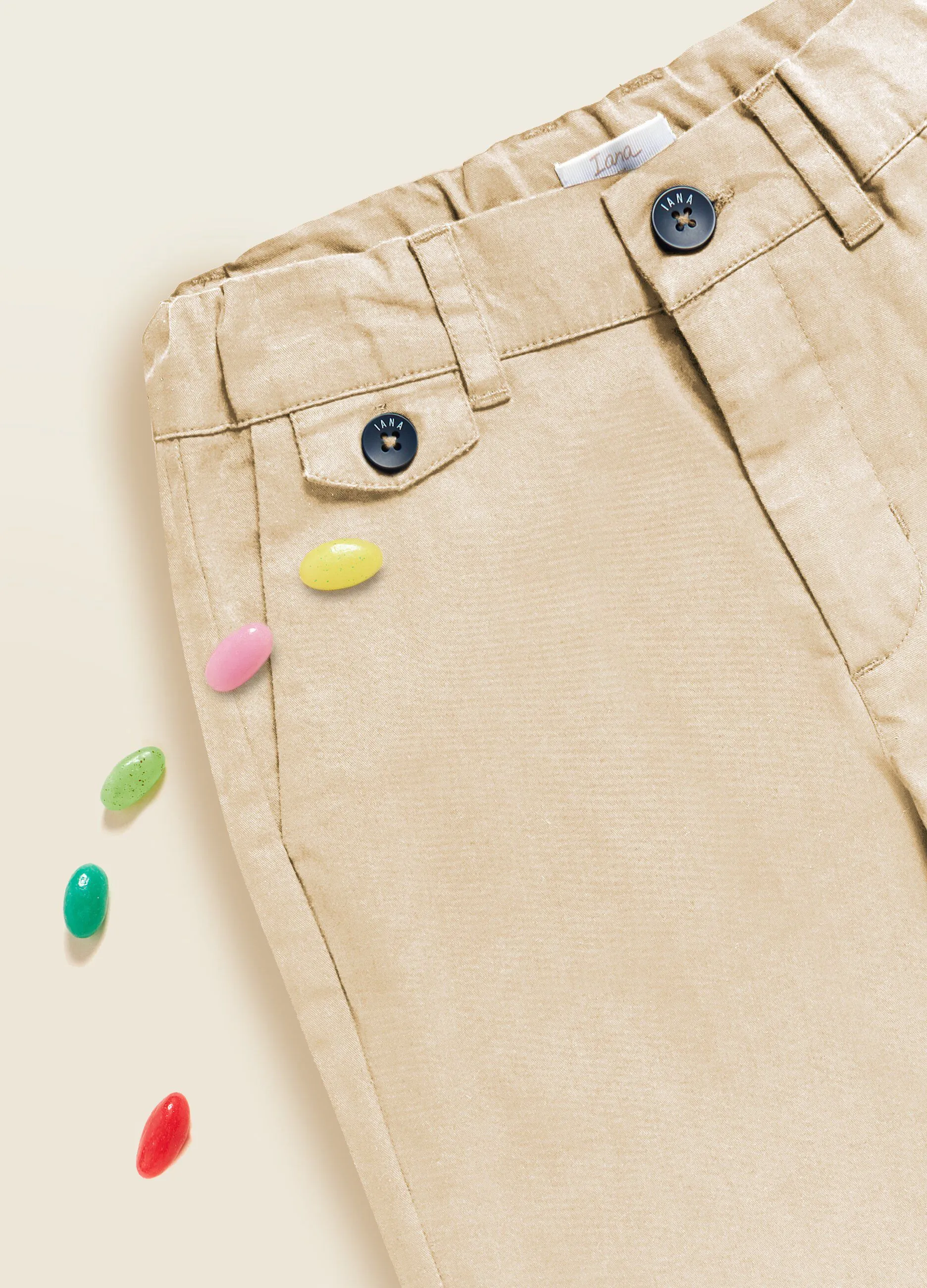 Pantaloni chino in cotone stretch IANA