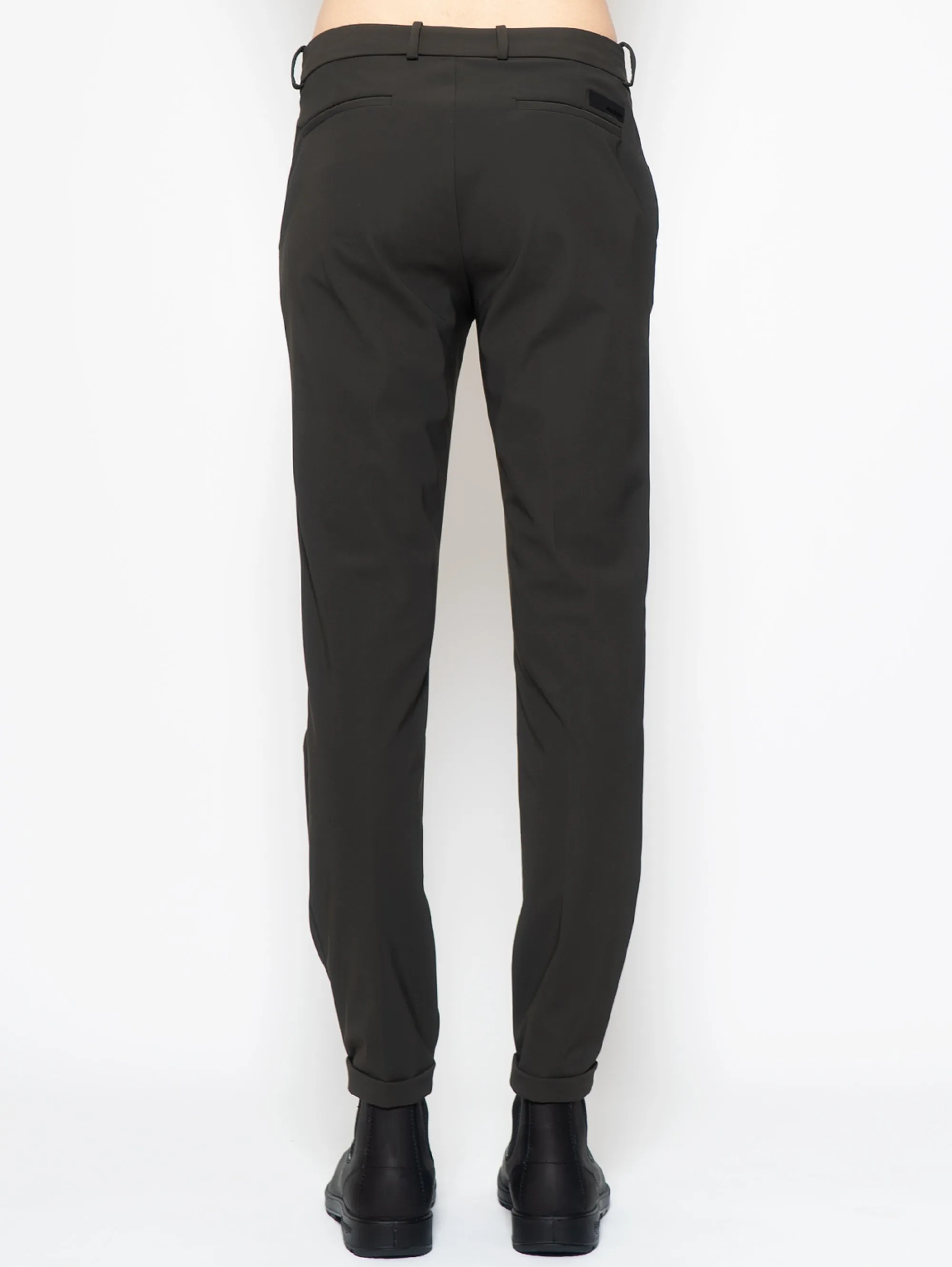 Pantaloni Chino in Lycra Stretch Verde