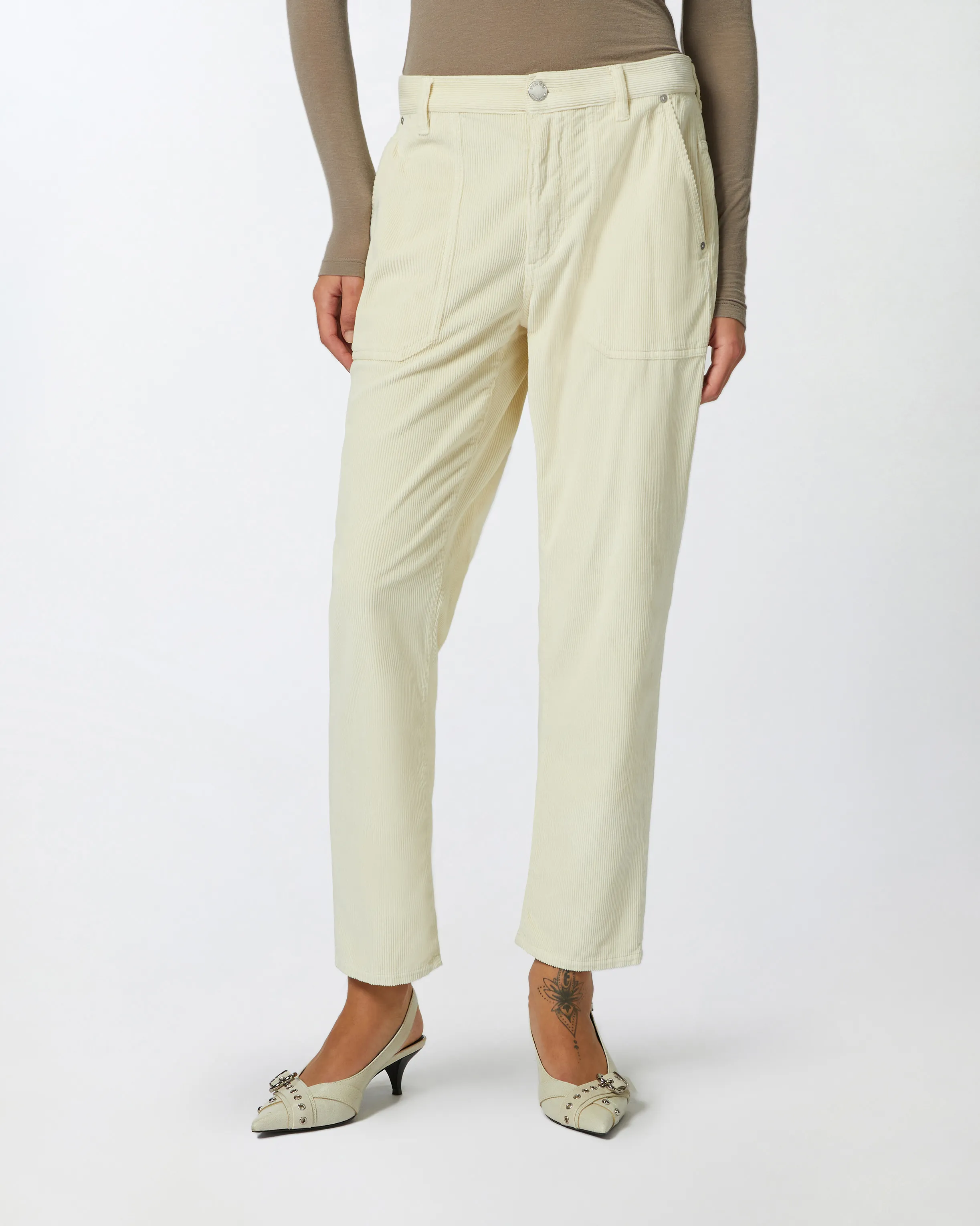  Pantaloni chino in velluto millerighe    