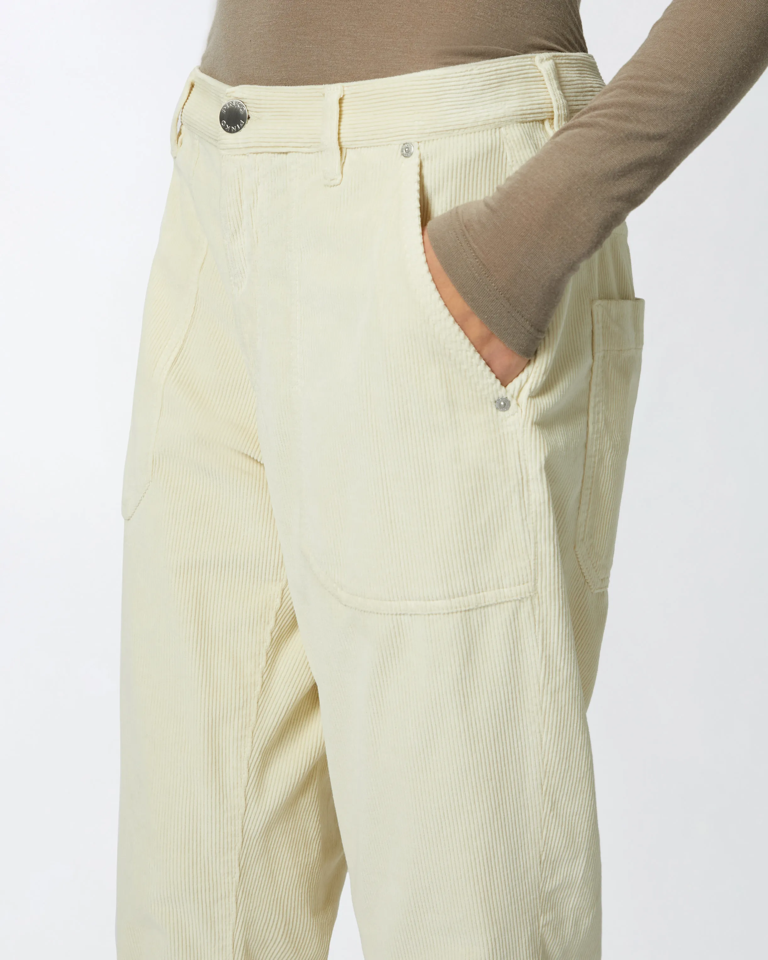  Pantaloni chino in velluto millerighe    