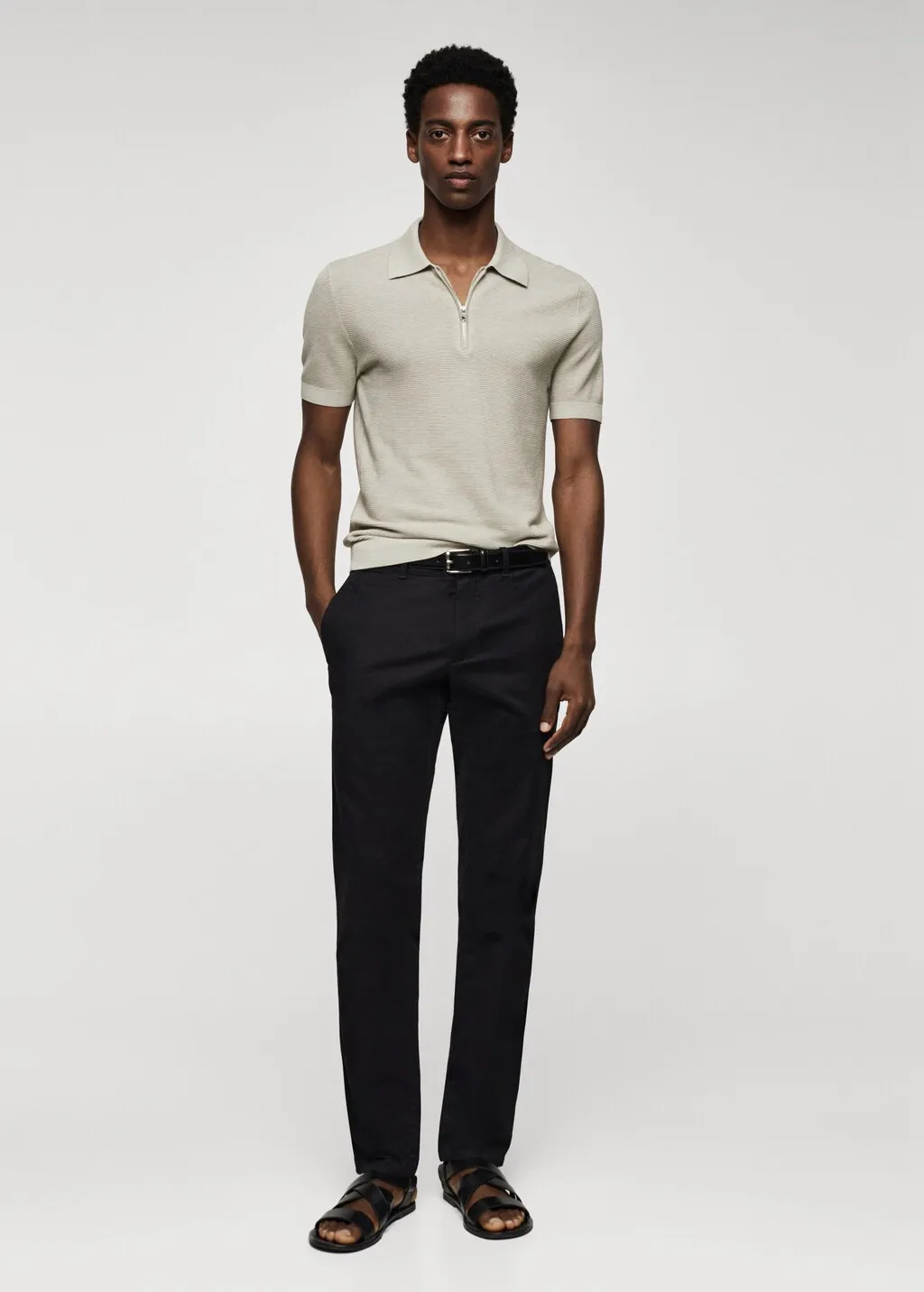 Pantaloni chino slim fit twill