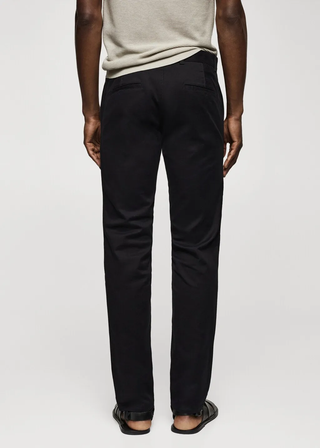 Pantaloni chino slim fit twill