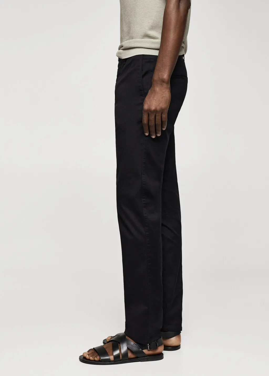 Pantaloni chino slim fit twill