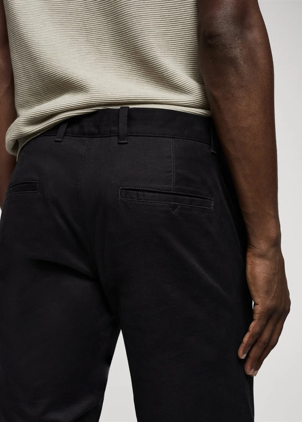 Pantaloni chino slim fit twill