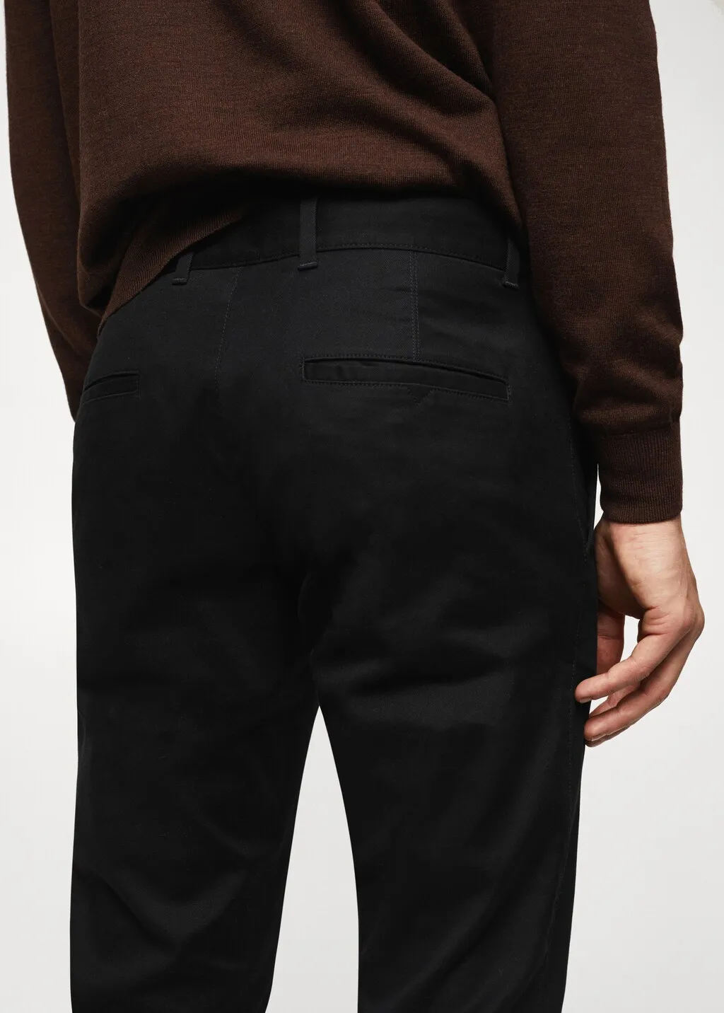 Pantaloni chino slim fit twill