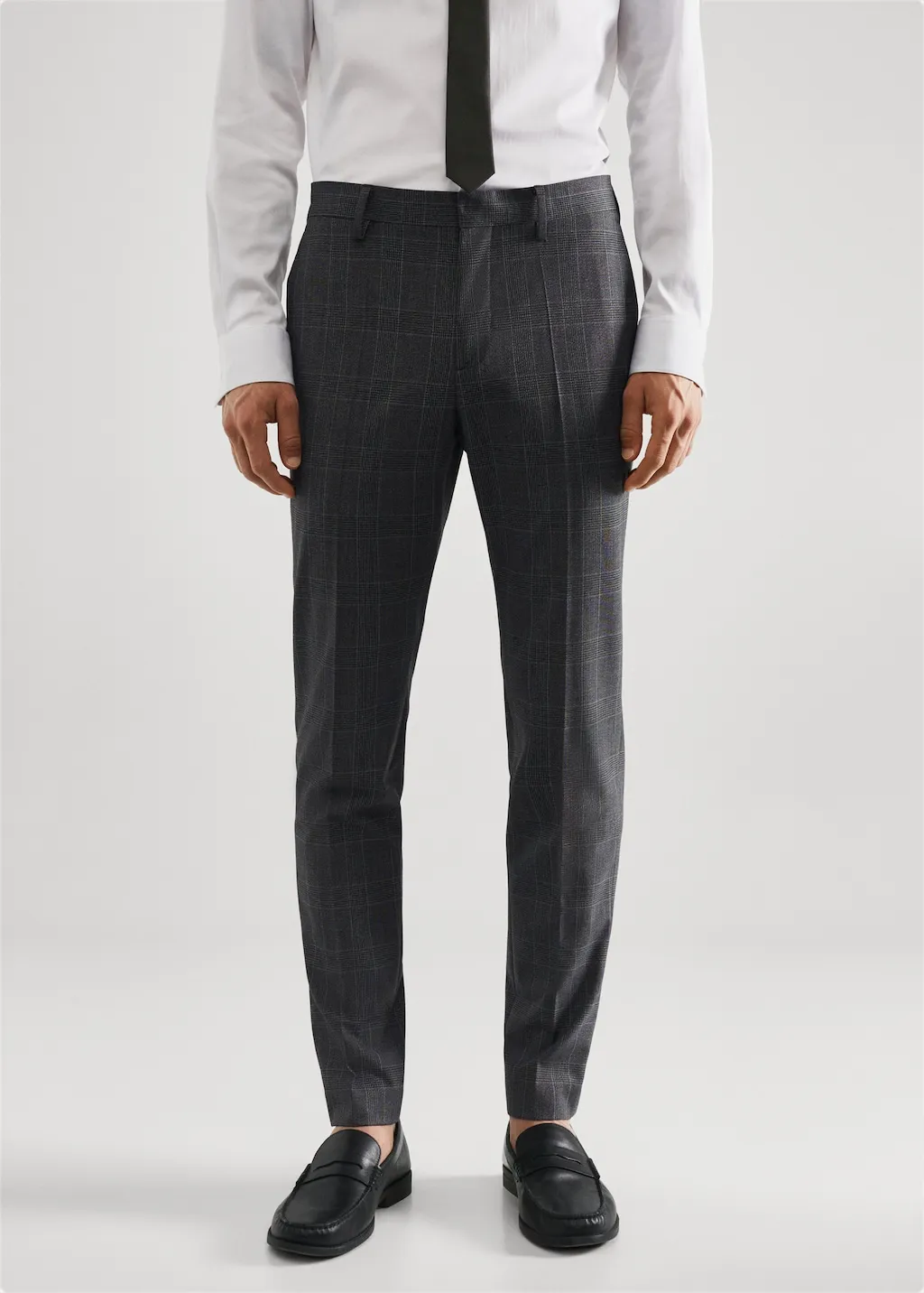 Pantaloni completo super slim fit quadri