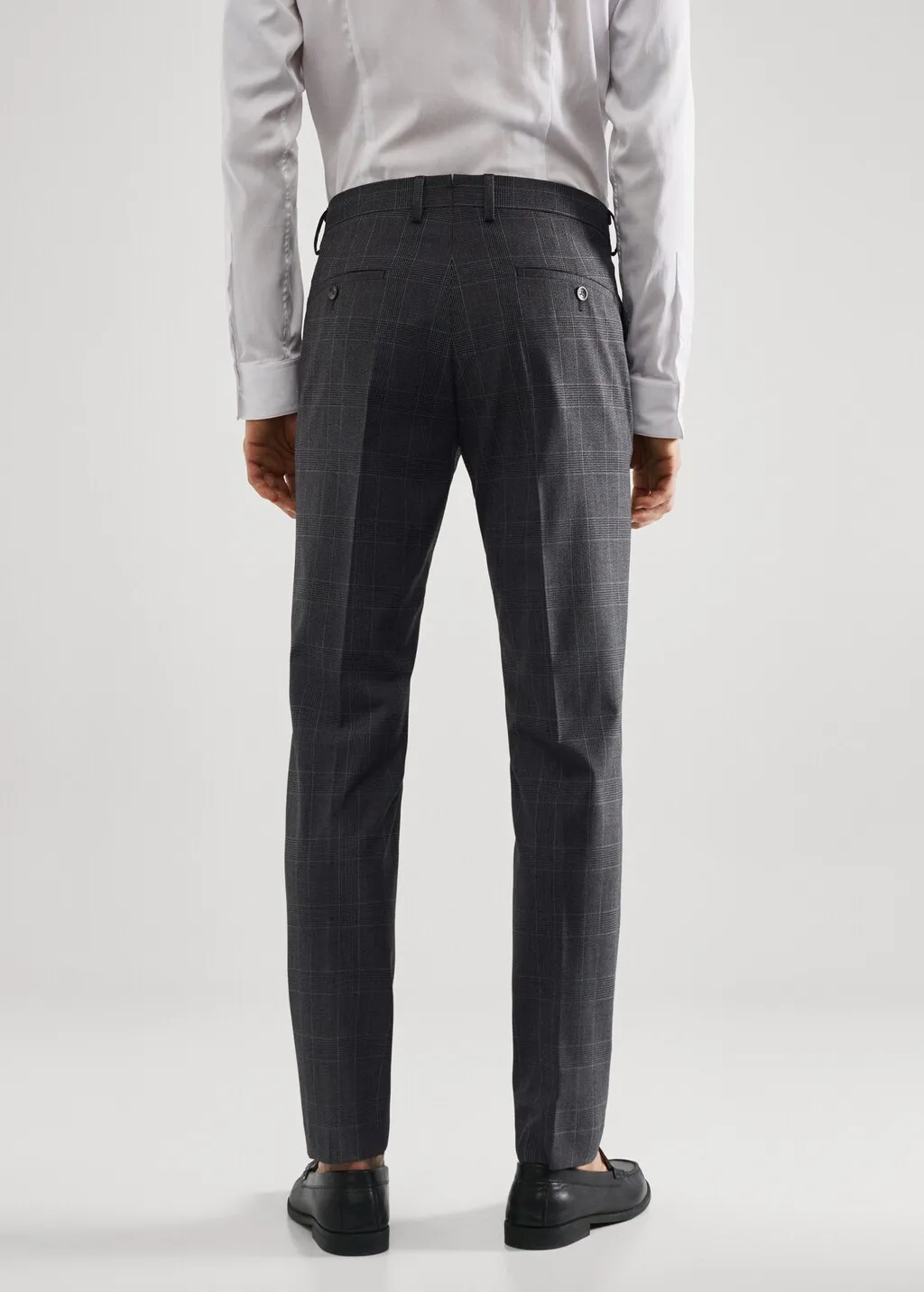 Pantaloni completo super slim fit quadri