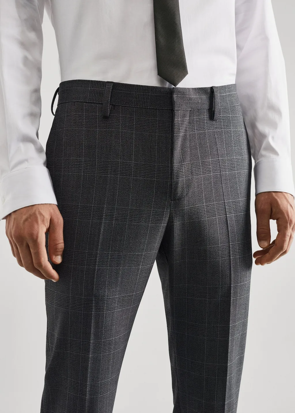 Pantaloni completo super slim fit quadri