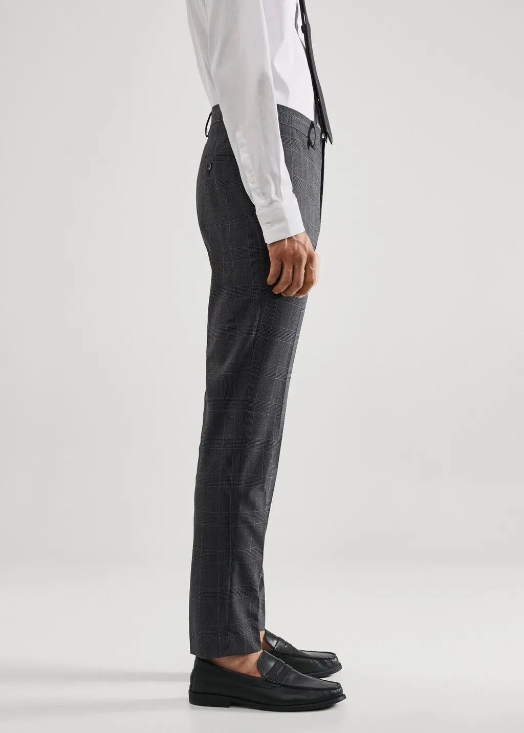 Pantaloni completo super slim fit quadri