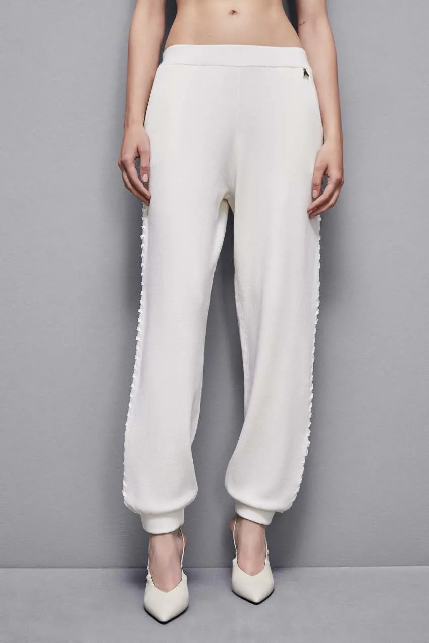 Pantaloni Felpa Bianco Patrizia Pepe