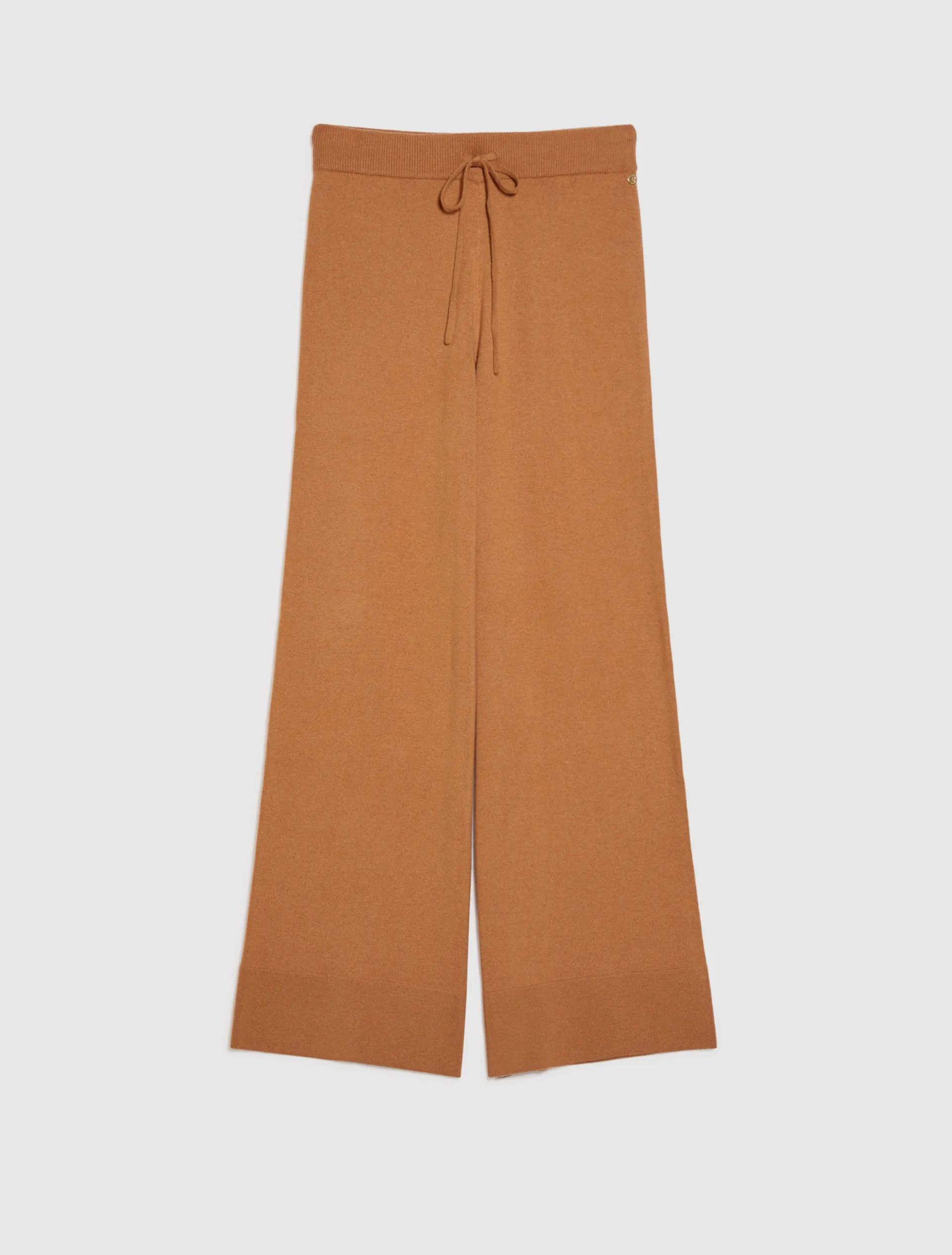 Pants in Wool and Cashmere Blend / Beige