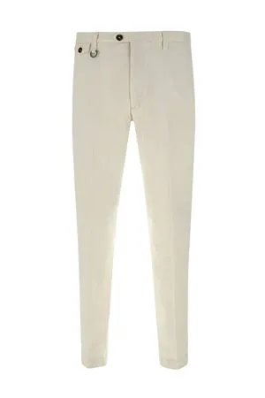 PAOLO PECORA Abbigliamento,Pantaloni Pantaloni Chino in cotone bianco latte 