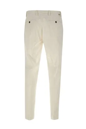 PAOLO PECORA Abbigliamento,Pantaloni Pantaloni Chino in cotone bianco latte 