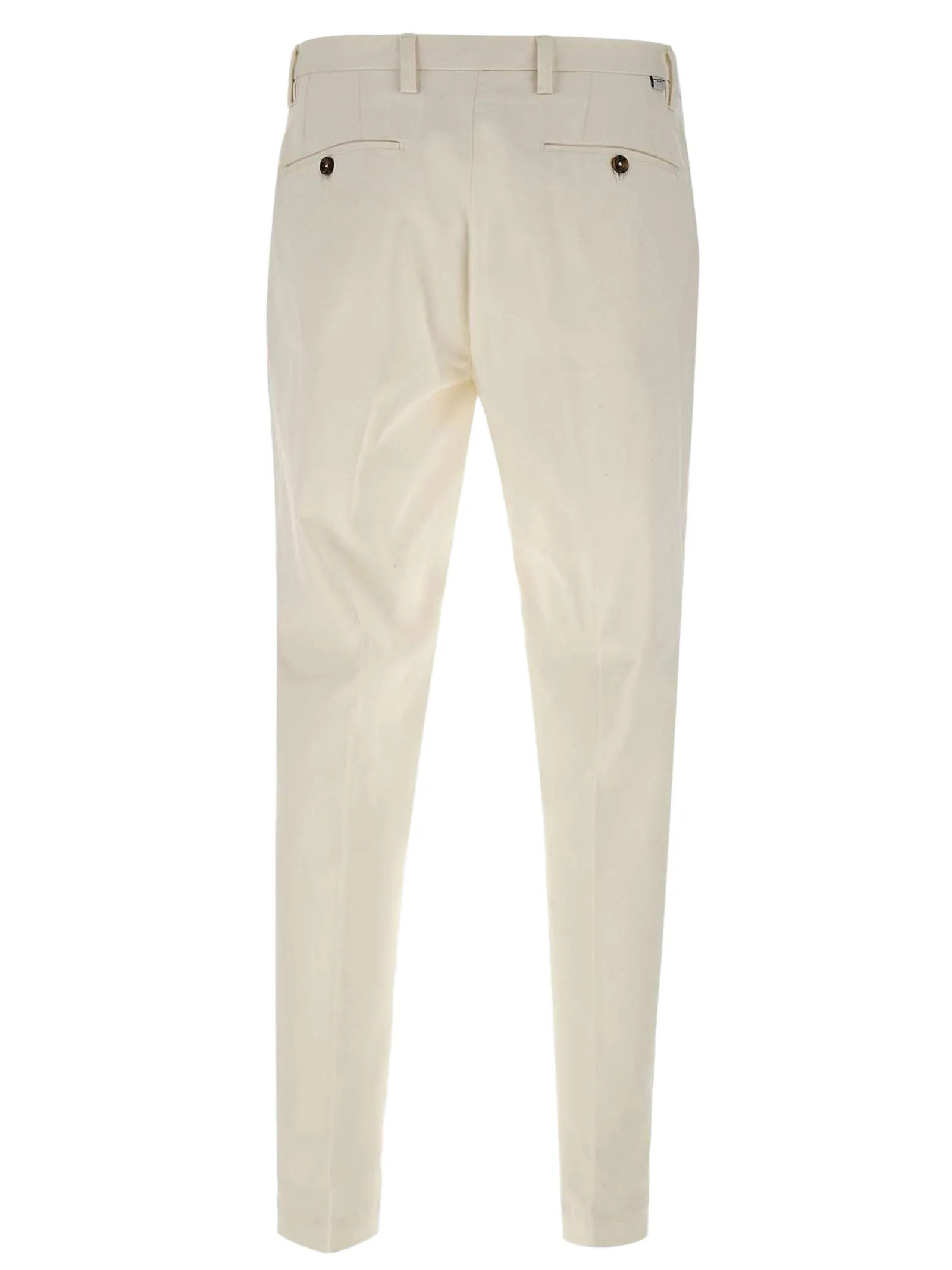 PAOLO PECORA Abbigliamento,Pantaloni Pantaloni Chino in cotone bianco latte 