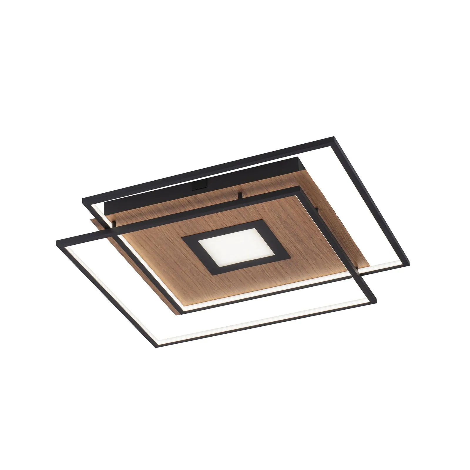 Paul Neuhaus Q-AMIRA plafoniera LED, decoro legno