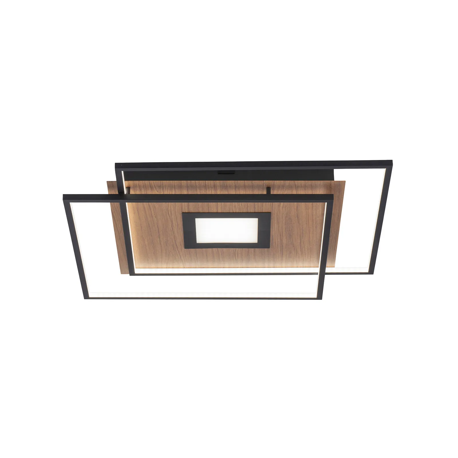 Paul Neuhaus Q-AMIRA plafoniera LED, decoro legno