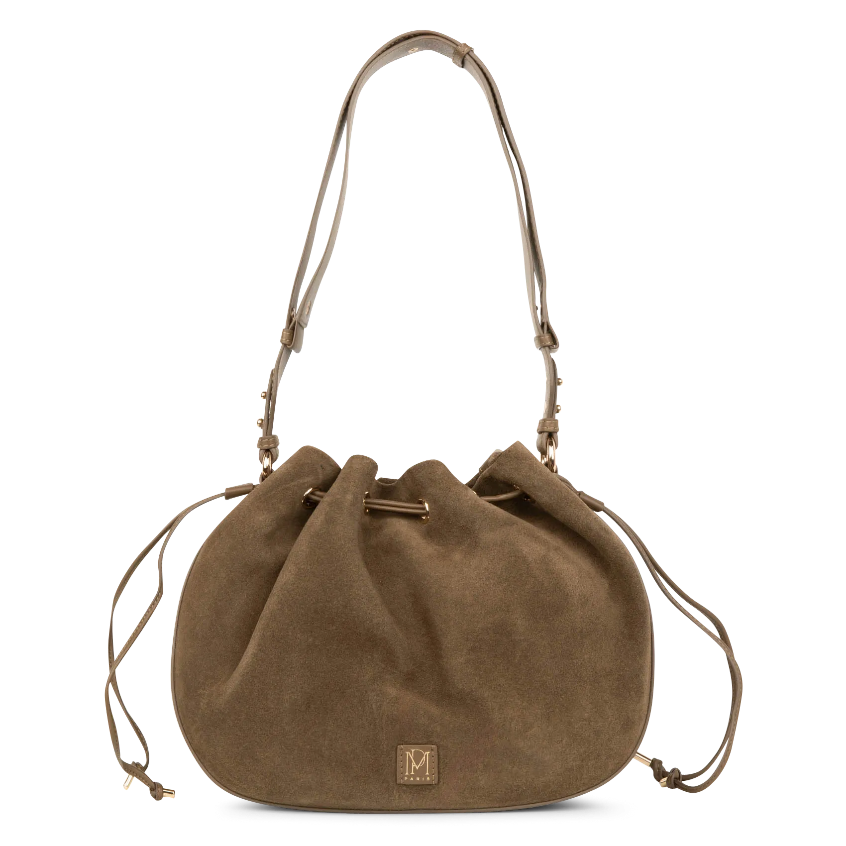  PETITE MENDIGOTE   SAULINE - Borsa in pelle scamosciata | Kaki