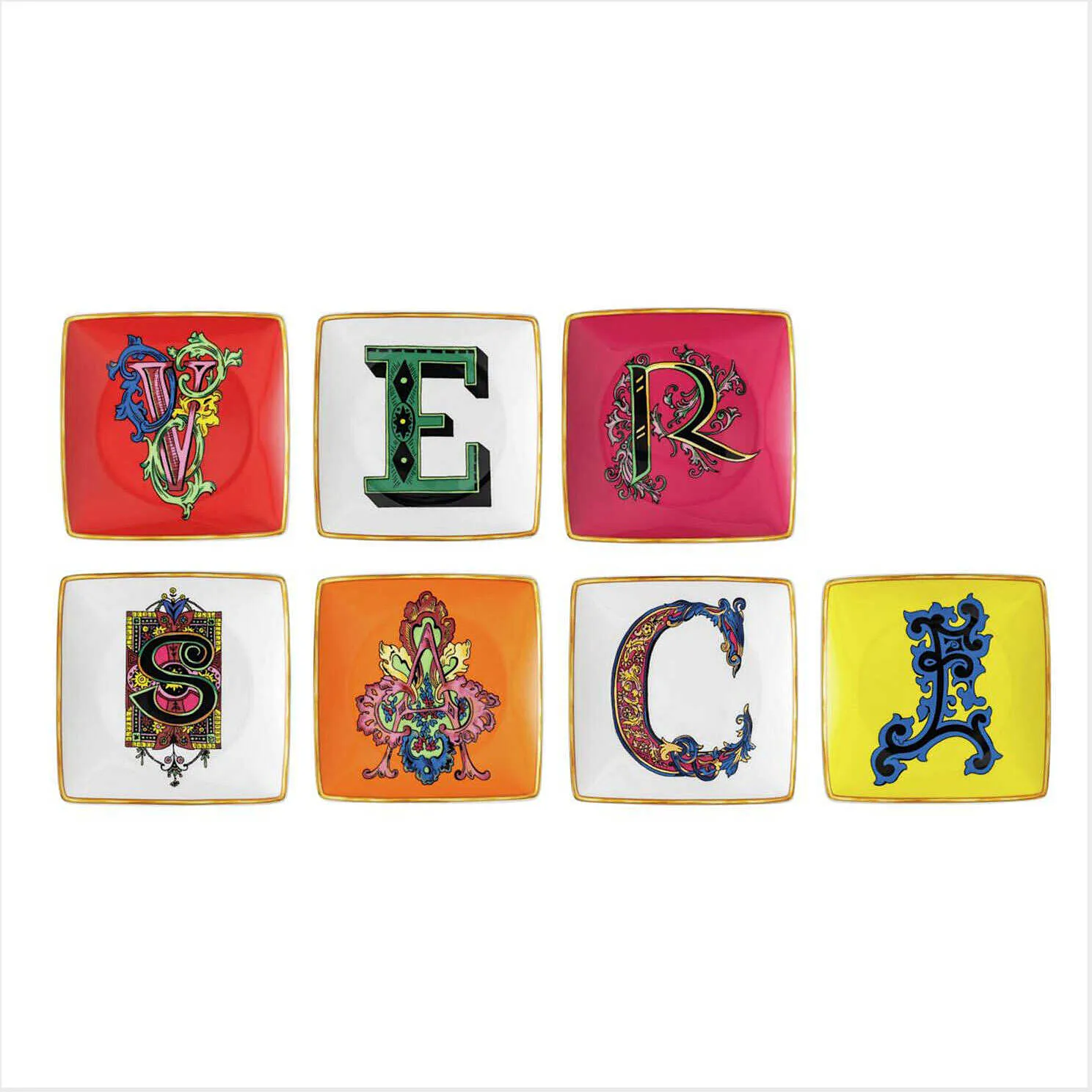 Piatto Porcellana Versace Versace Alphabet