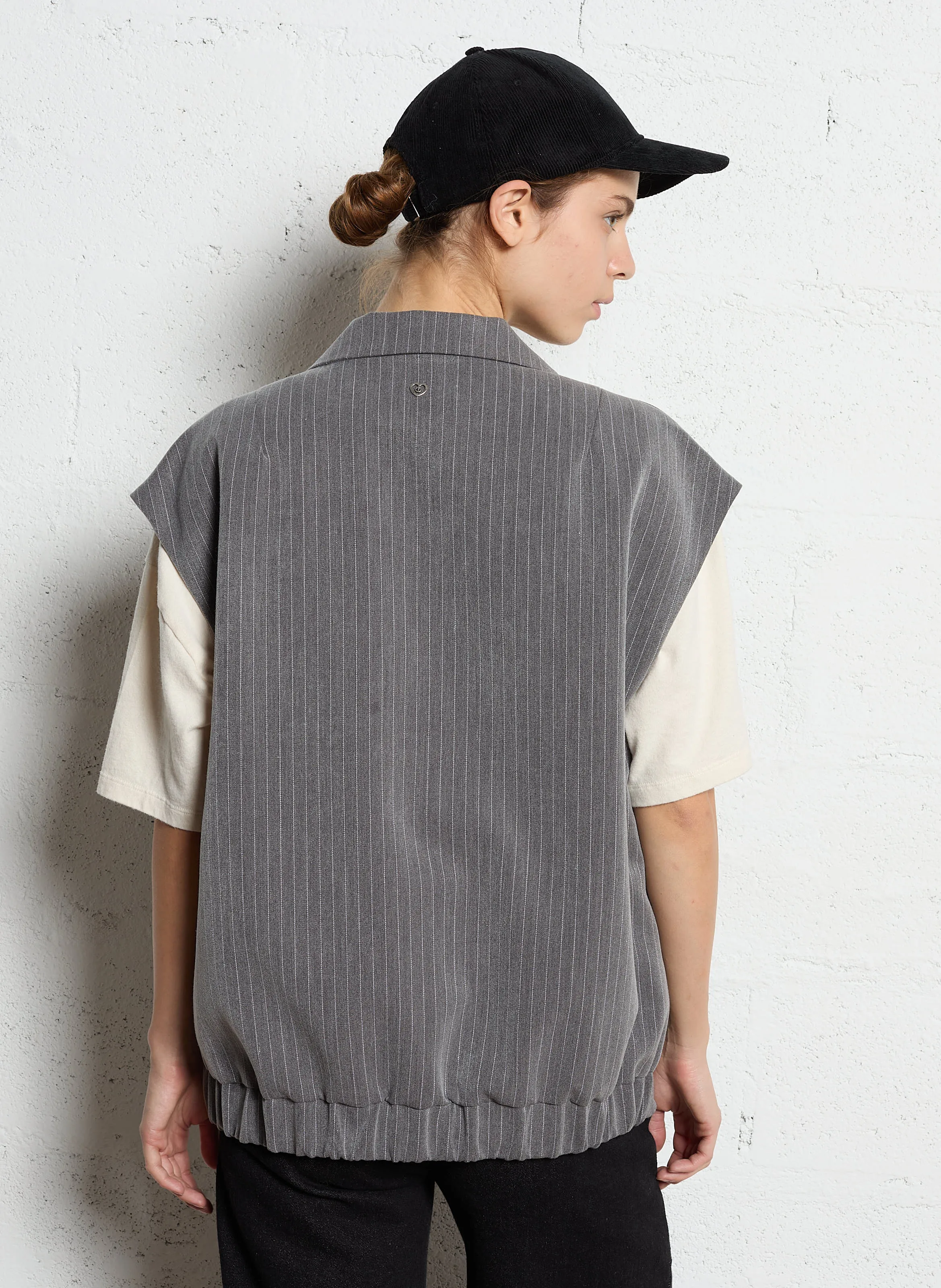  PLEASE   Giacca tailleur a righe | Grigio