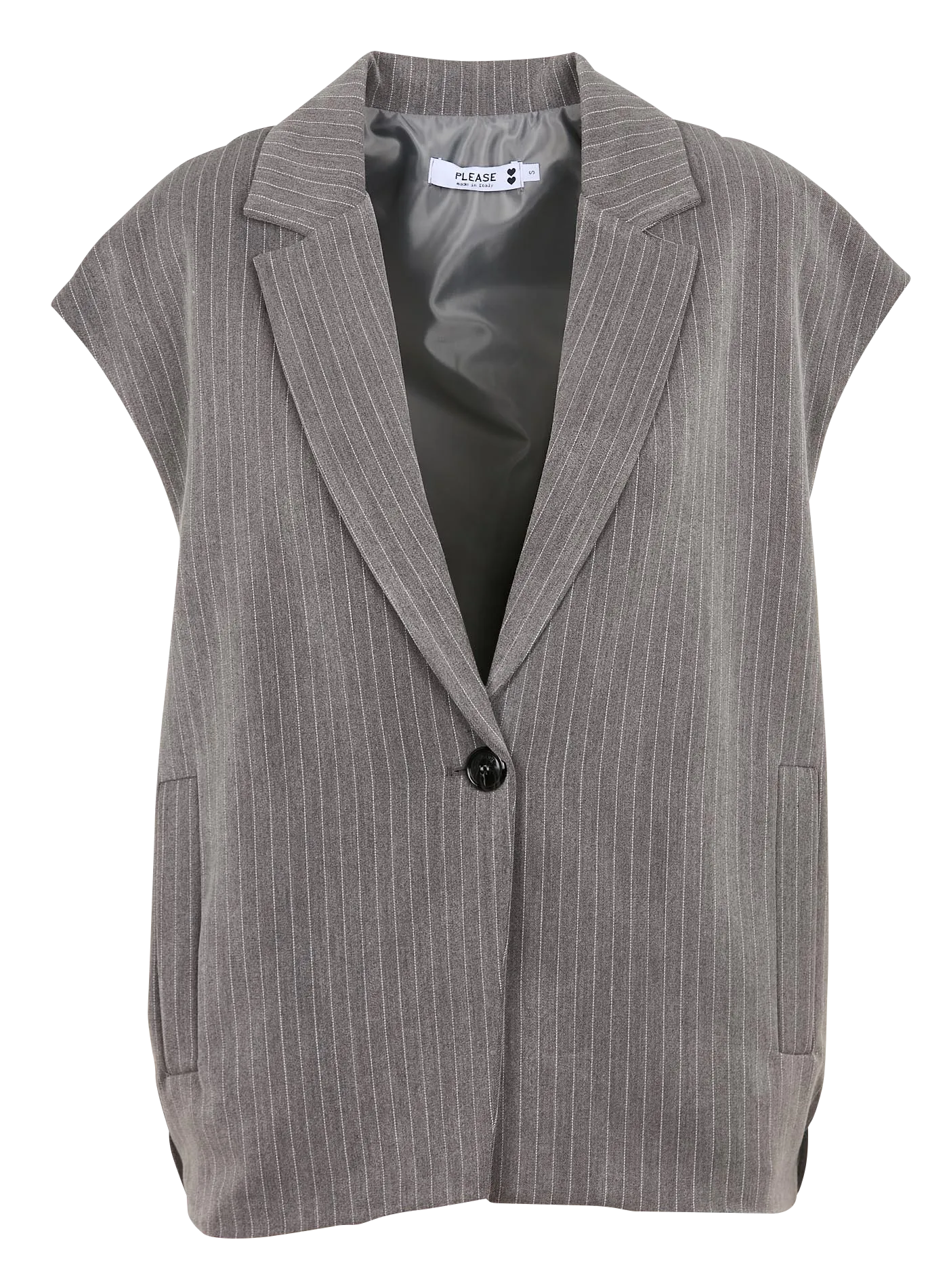  PLEASE   Giacca tailleur a righe | Grigio