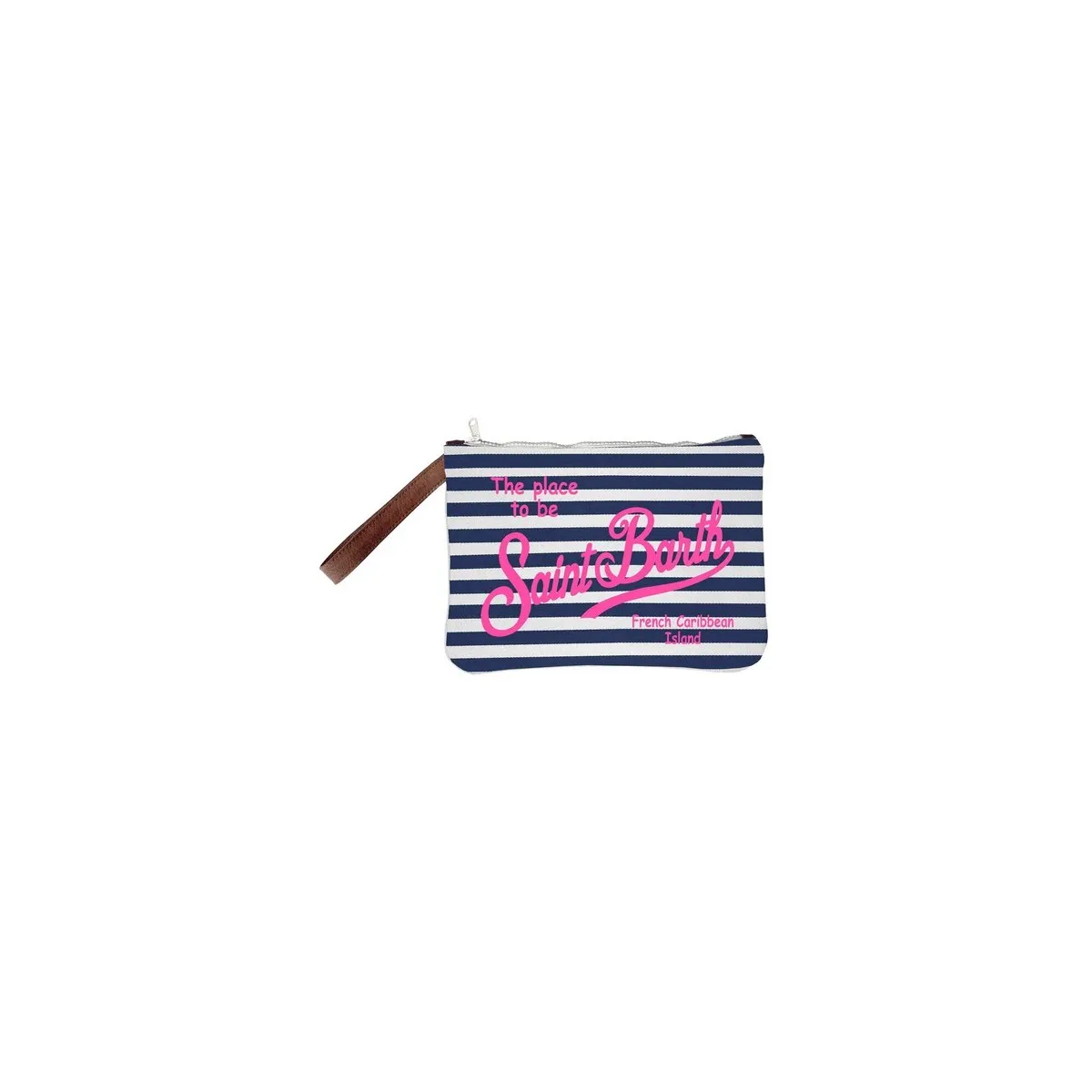 Pochette Parisienne A Righe, Blu