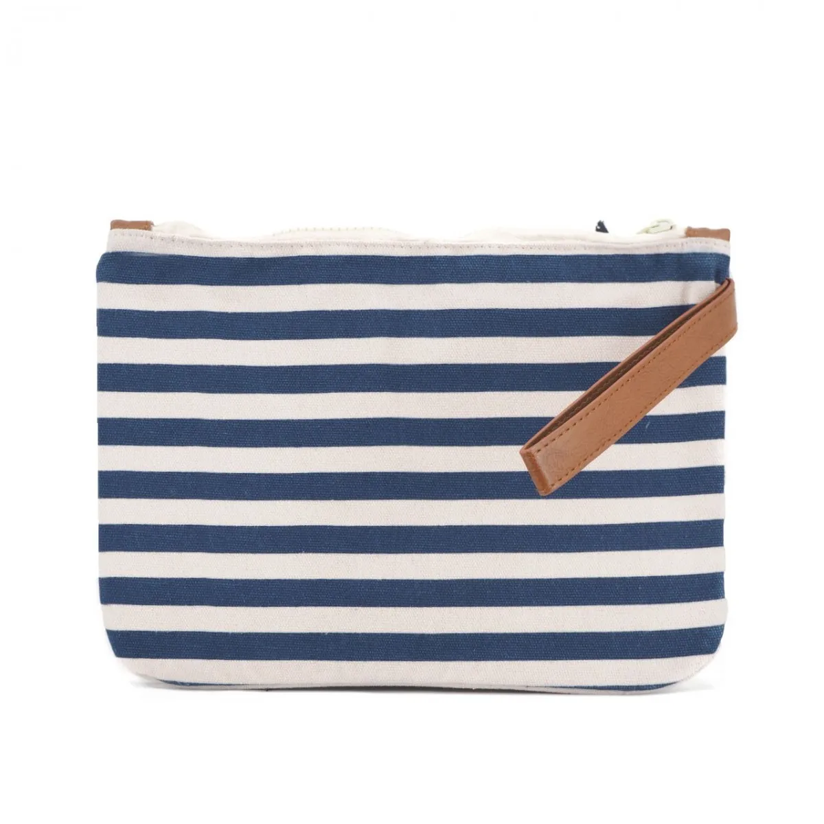 Pochette Parisienne A Righe, Blu