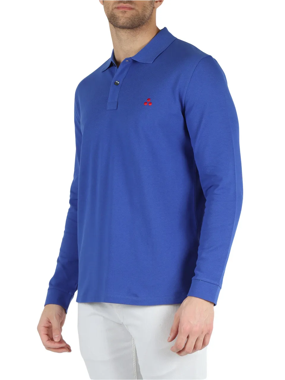 Polo a maniche lunghe in cotone piquet SABER 01