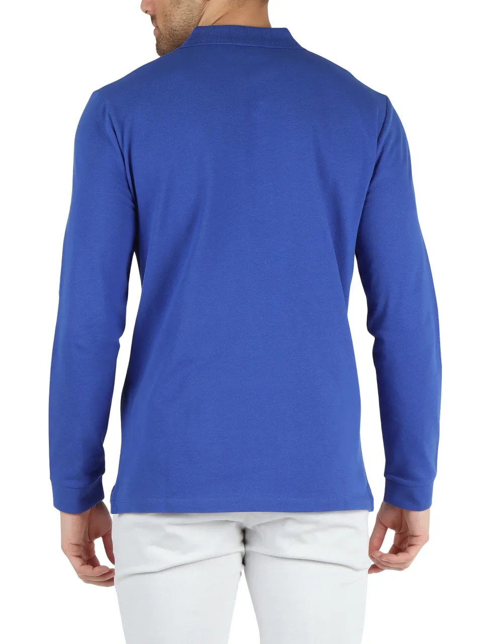 Polo a maniche lunghe in cotone piquet SABER 01