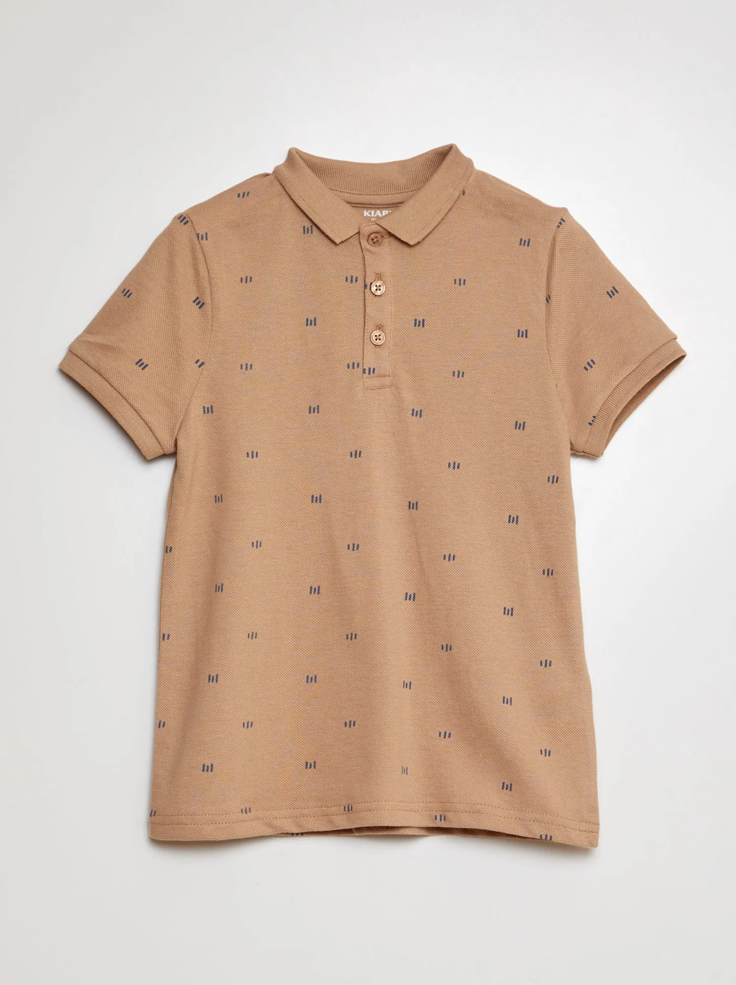 Polo a righe - BEIGE