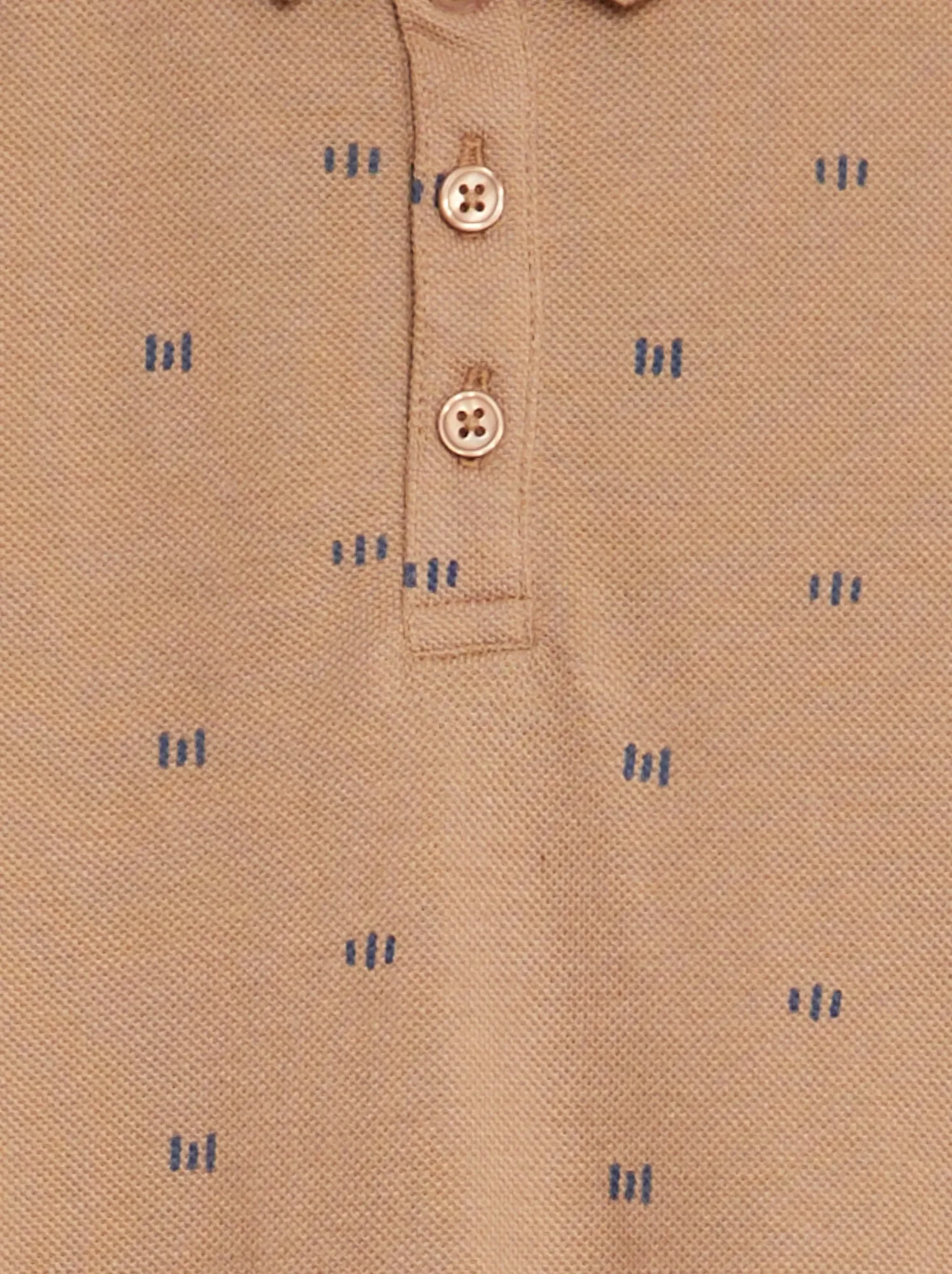 Polo a righe - BEIGE